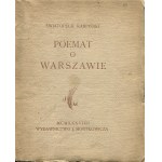 KARPIŃSKI Światopełk - Poemat o Warszawie [wydanie pierwsze 1938] [AUTOGRAF]