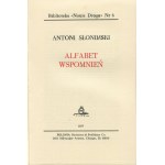 SŁONIMSKI Antoni - Alfabet wspomnień [Londyn 1977]