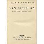 MICKIEWICZ Adam - Pan Tadeusz [Londyn 1945]