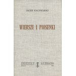 KACZMARSKI Jacek - Wiersze i piosenki [wydanie pierwsze Paryż 1983]