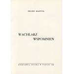 MANTEL Feliks - Wachlarz wspomnień [wydanie pierwsze Paryż 1980]