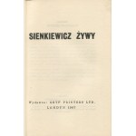 GUNTHER Władysław [red.] - Sienkiewicz żywy [wydanie pierwsze Londyn 1967]