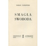 PANKOWSKI Marian - Smagła swoboda [wydanie pierwsze Paryż 1955]