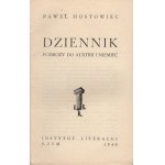 HOSTOWIEC Paweł (STEMPOWSKI Jerzy) - Dziennik podróży do Austrii i Niemiec [Instytut Literacki Rzym 1946]
