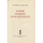 WIERZYŃSKI Kazimierz - Wybór wierszy powojennych [wydanie pierwsze Londyn 1969]