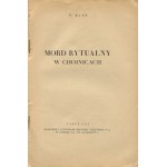 MARR W. (RZYSKI Stanisław) - Mord rytualny w Chojnicach [1935] [broszura antysemicka]