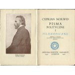 NORWID Cyprian - Pisma polityczne i filozoficzne [wydanie pierwsze Londyn 1957]