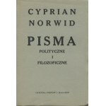 NORWID Cyprian - Pisma polityczne i filozoficzne [wydanie pierwsze Londyn 1957]