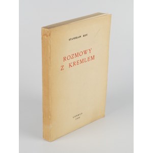 KOT Stanisław - Rozmowy z Kremlem [wydanie pierwsze Londyn 1959] [AUTOGRAF I DEDYKACJA]