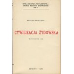 KONECZNY Feliks - Cywilizacja żydowska [Londyn 1981]