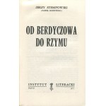 HOSTOWIEC Paweł (STEMPOWSKI Jerzy) - Od Berdyczowa do Rzymu [wydanie pierwsze Paryż 1971]