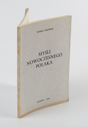 DMOWSKI Roman - Myśli nowoczesnego Polaka [Londyn 1953]