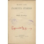 PAWIŃSKI Adolf - Młode lata Zygmunta Starego [1893] [z księgozbioru Michała Węsławskiego]