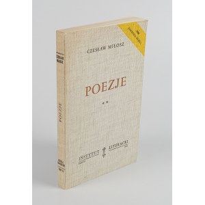 MIŁOSZ Czesław - Poezje [Dzieła Zbiorowe Tom II] [wydanie pierwsze Paryż 1981] [AUTOGRAF]
