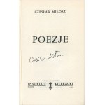 MIŁOSZ Czesław - Poezje [Dzieła Zbiorowe Tom II] [wydanie pierwsze Paryż 1981] [AUTOGRAF]