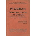 TRZECIAK Stanisław ks. - Program światowej polityki żydowskiej (konspiracja i dekonspiracja) [1936]