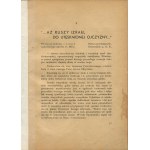 SZPYRKÓWNA M. H. [opr.] - Trzy proroctwa o losach Polski, zachodniej Europy, Ameryki oraz narodu żydowskiego [1939]