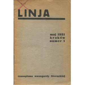 Linja. Czasopismo awangardy literackiej. Nr 1 z maja 1931 roku [Przyboś, Brzękowski, Czuchnowski, Elin, Kurek]