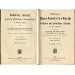 Dokładny słownik języków polskiego i niemieckiego w czterech tomach / Vollstandiges Handworterbuch der deutschen und polnischen Sprache in vier Banden [Wiedeń 1911, 1913]