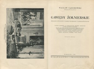 GĄSIOROWSKI Wacław - Gawędy żołnierskie. Pokłosie spuścizny pamiętnikarskiej napoleończyków [1938] [oprawa wydawnicza]