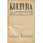 Kultura. Nr 5 [Paryż 1948] [Orwell, Stempowski, Iwaniuk]