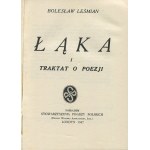 LEŚMIAN Bolesław - Łąka i traktat o poezji [Londyn 1947]