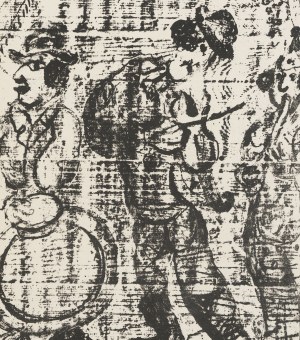 CHAGALL Marc - Wędrujący muzykanci [litografia]
