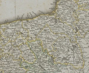 [mapa] GUSSEFELD F. L. - Charte über den nördlichen Theil des ober-saechsischen Kreises enthaltend die Mark Brandenburg u. d. Hrz. Pommern [Brandeburgia, Pomorze]