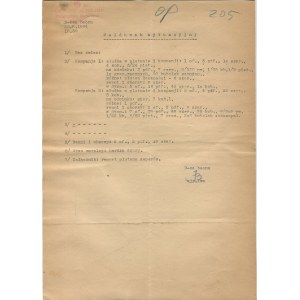 [powstanie warszawskie] Batalion Iwo. Meldunek sytuacyjny oraz raport plutonu saperów z 20.08.1944 r. [z podpisem mjr. Jerzego Antoszewicza ps. Iwo oraz dowódcy plutonu saperów ps. Jastrzębiec]