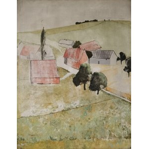 Barbara SZAJDZIŃSKA-KRAWCZYK (1925-2005) , Landscape, 1996