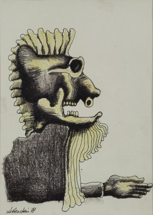 Jan LEBENSTEIN (1930-1999) , Postać zoomorficzna, 1971