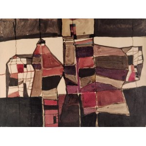 Tadeusz ŁAPIŃSKI (1928-2016), Composition, 1962