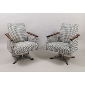 A pair of armchairs