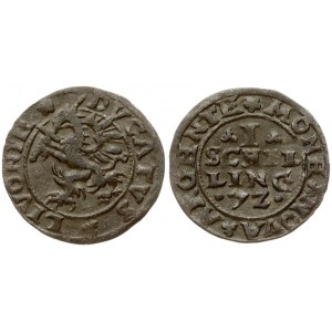 Latvia Livonia 1 Schilling 1572 Jan Chodkiewicz (1566-1578). Obverse...