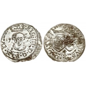 Lithuania 1 Solidus 1617 Vilnius. Sigismund III Vasa (1587-1632). Obverse: Monogram and inscription. Reverse...