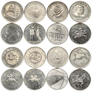 Lithuania 1 Litas (1997-2013) 75th Anniversary - Bank of Lithuania & Commemorative Coins. Obverse...