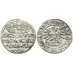 Poland 1 Grosz 1529. Sigismund I the Old(1506–1548). Obverse Lettering: SIGISMVND PRIM*REX POLONIE. Reverse Lettering...