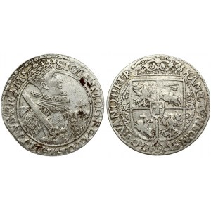 Poland 1 Ort 1621 (PRV/S:M+) Bydgoszcz. Sigismund III Vasa (1587-1632). Obverse: Crowned half-length figure right...