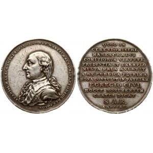 Poland Medal (1790) Stanislaw Malachowski; Marshall of the four year Sejin; silver inedal by Holzhausser 1790. Silver...