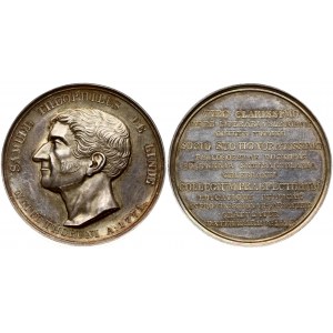 Poland Medal 1842 Samuel Teophilus de Linde; by J. Mainert; Samuel Teofil Linde - medal signed IOS MAYNERT...