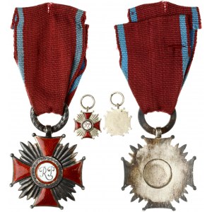 Poland Silver Cross (1944) of Merit after Moscow  & Small Cross. Knight's cross...