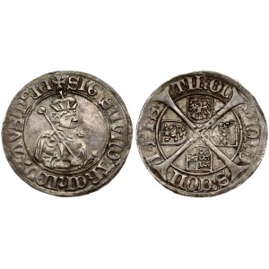 Austria Tyrol 6 Kreuzer (1477) Hall. Sigismund Archduke of Austria (1439-1496). Obverse...