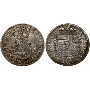 Austria Tyrol 1 Thaler (1577-1595) Hall. Ferdinand II Archduke (1564-1595). Obverse: Half portrait of Ferdinand II...