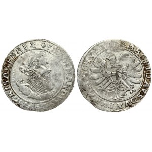 Austria 75 Kreuzer 1622 Ferdinand II (1619-1637). Obverse: Crowned bust right in inner circle; value at bottom. Reverse...