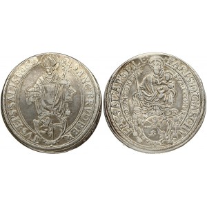 Austria SALZBURG 1 Thaler 1623 Paris (1619-1653). Obverse: Madonna above shield of arms. Reverse: St...