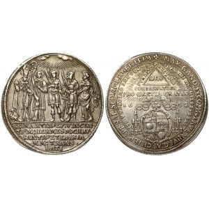 Austria SALZBURG 1/2 Thaler 1682 1100th Year of the Bishopric. Maximilian Gandolph(1668-1687). Obverse...