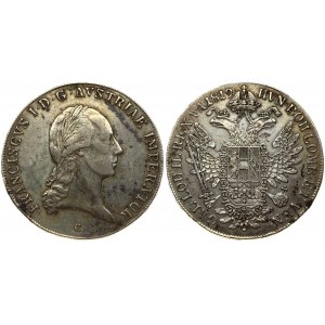 Austria 1 Thaler 1819C Franz II (I)(1792-1835). Obverse: Laureate head right. Reverse: Crowned imperial double eagle...