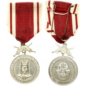 Czechoslovakia Order Medal (20th century) Of Charles IV for the National Guard medal of Merit. Bronze silvered...