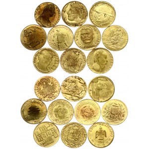 Europe 2000  Miniature replica of gold coins. In box. Lot of 10 Coins