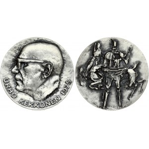 Finland Medal 1975 Urho Kekkonen. Made by Sporrong in 1975. Edge Description: SPORRONG 925 x7 Serial number 0079/1000...